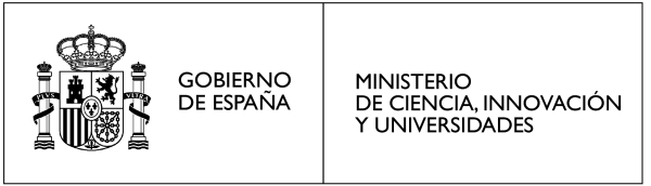 Gobierno de España - Ministerio de Ciencia, Innovación y Universidades